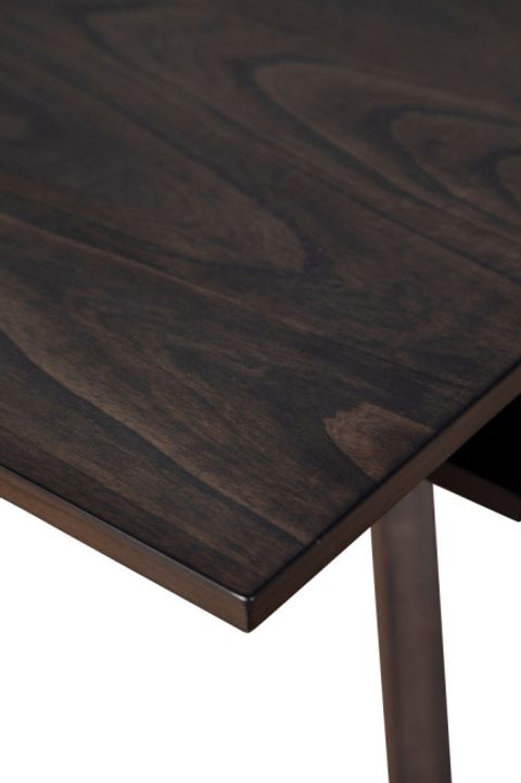 Lennox Rectangular Extension Dining Table, Dark Tobacco - Midcentury ... pertaining to