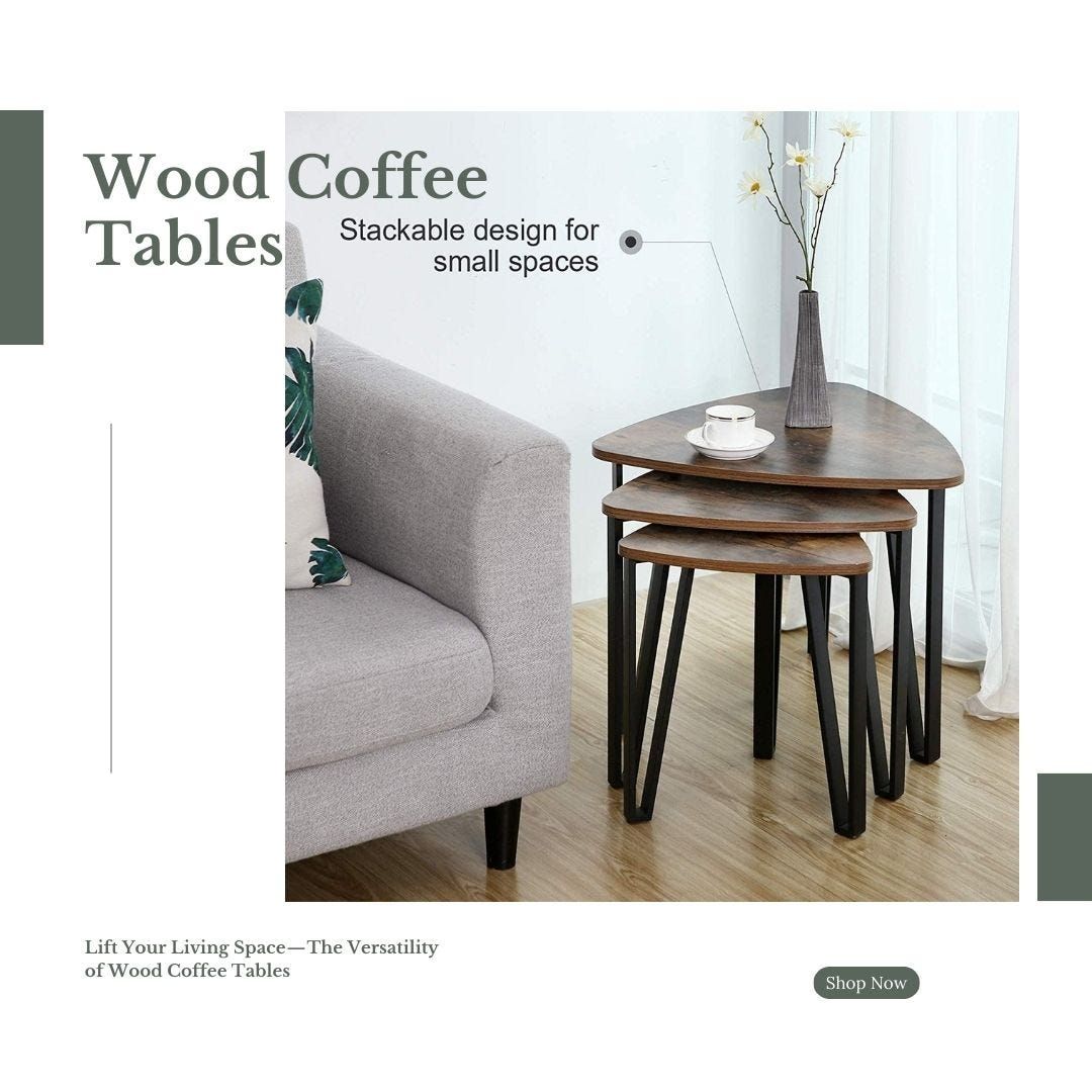 Lift Your Living Space — The Versatility Of Wood Coffee Tables | By ... in Discover the Versatility of the Adeline Coffee Table Set for Your Living Space