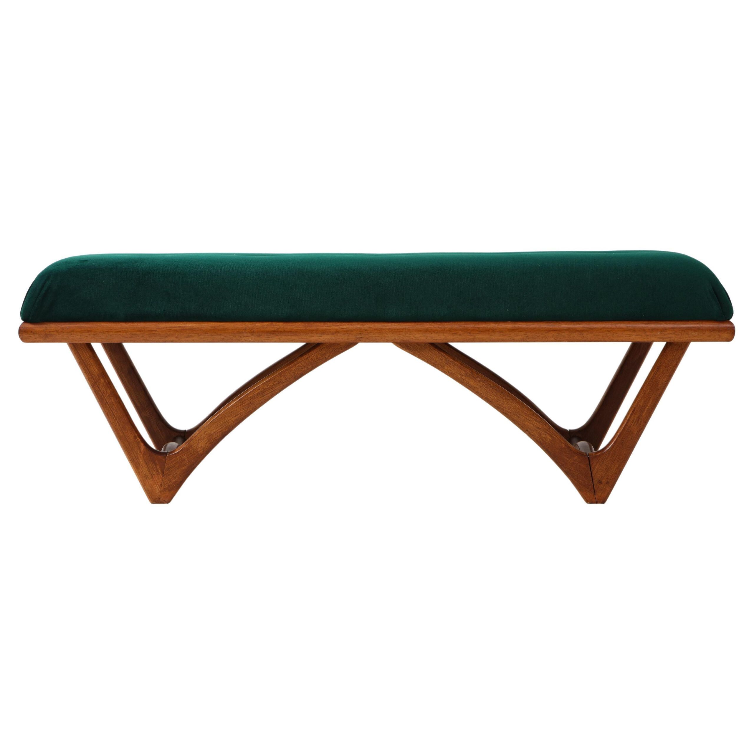 Mid-Century Modern Upholstered Bench, 1950S At 1Stdibs inside Unveiling the Timeless Appeal of the Folia Mid-Century Modern Bench