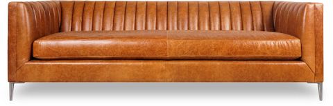 Mid Century Sleeper Sofa Leather - Johnson Onyx Queen Sleeper Leather ... in