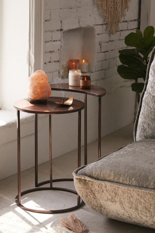 Moon Nesting Side Table Set | Side Table, Moroccan Decor Living Room ... with