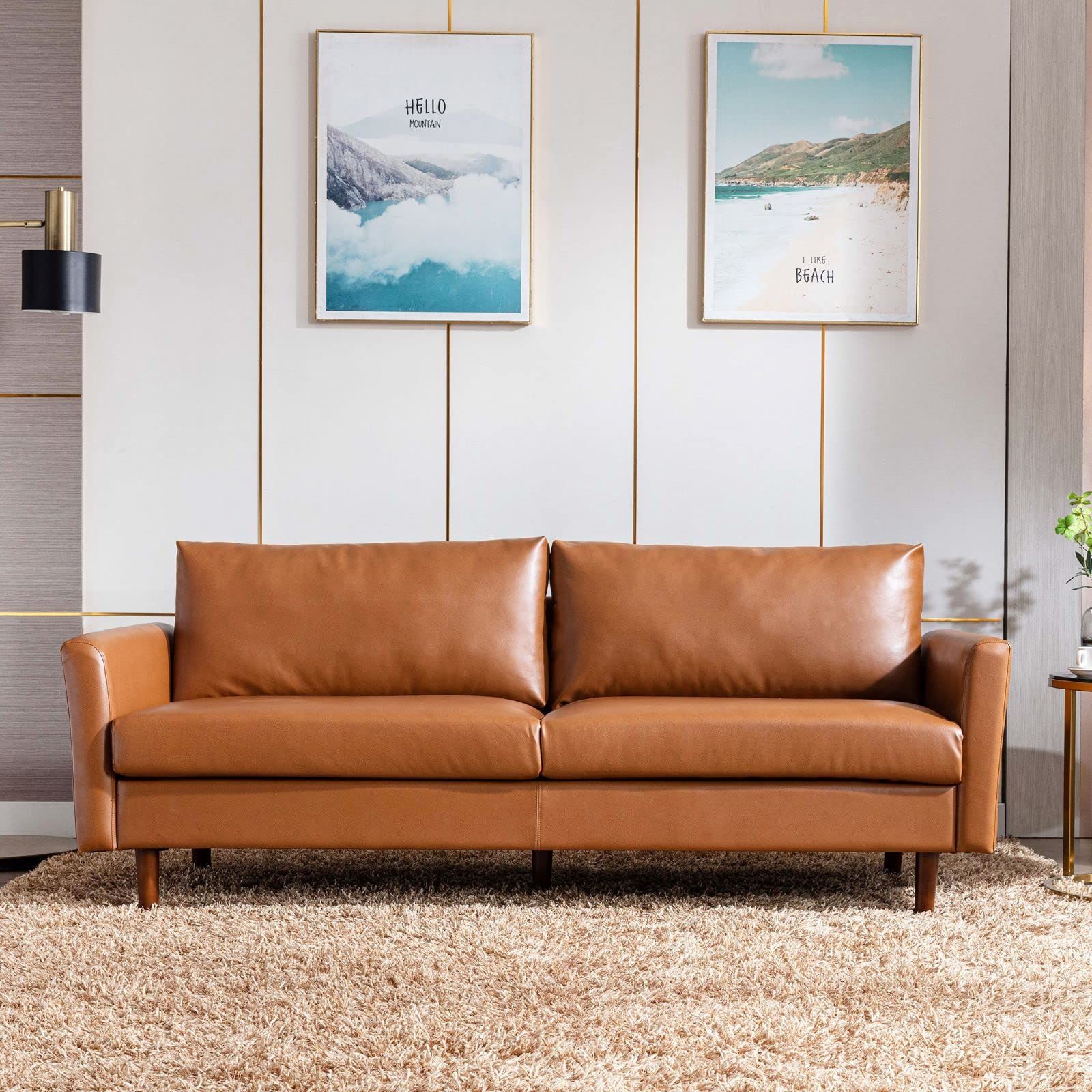 New Mid Century Modern Sofa Mid Century Modern Interiors: A How To within A Deep Dive into the Craftsmanship of 100.5&quot;W Mid-Century Leather Sectionals