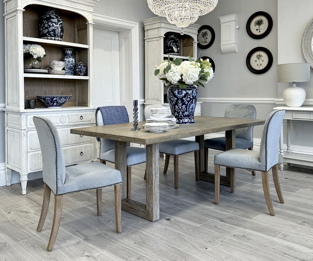 Newport Dining Table, 200Cm - Nordic Style London throughout Newport Dining Table How to Style and Maximize Your Counter Height Space