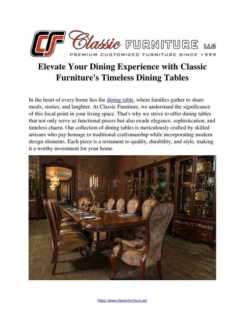Ppt - Elevate Your Dining Experience With Classic Furniture's Timeless ... pertaining to Elevate Your Dining Experience with the Belmont Place Espresso Table