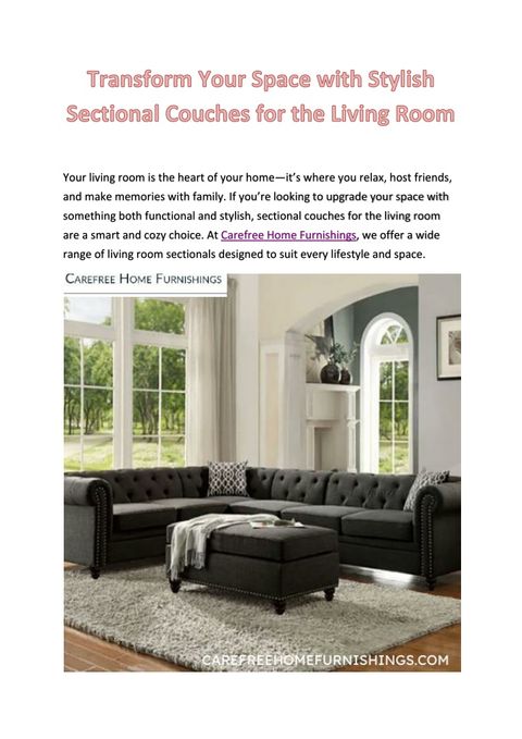 Ppt - Transform Your Space With Stylish Sectional Couches For The ... with Mastering Relaxation How the Richland Sectional Elevates Your Living Space