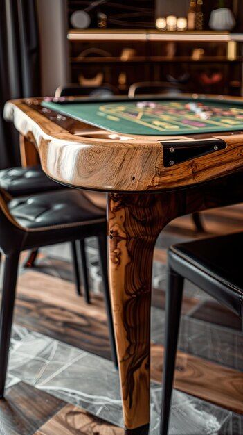 Premium Photo | The Craftsmanship Behind A High End Gaming Table Where ... with