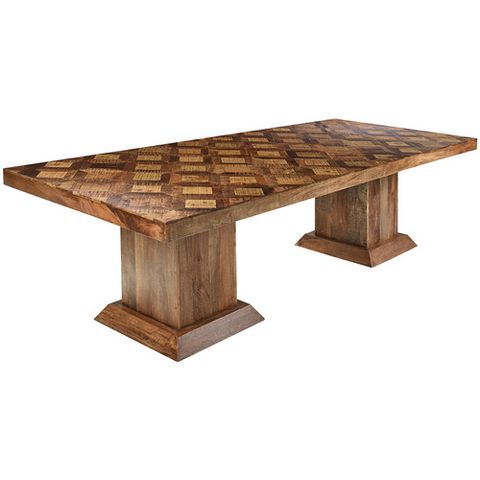 Selene Parquet 280Cm Mango Wood Dining Table | Temple & Webster with regard to Exploring the Versatility of a 72-Inch Mango Dining Table