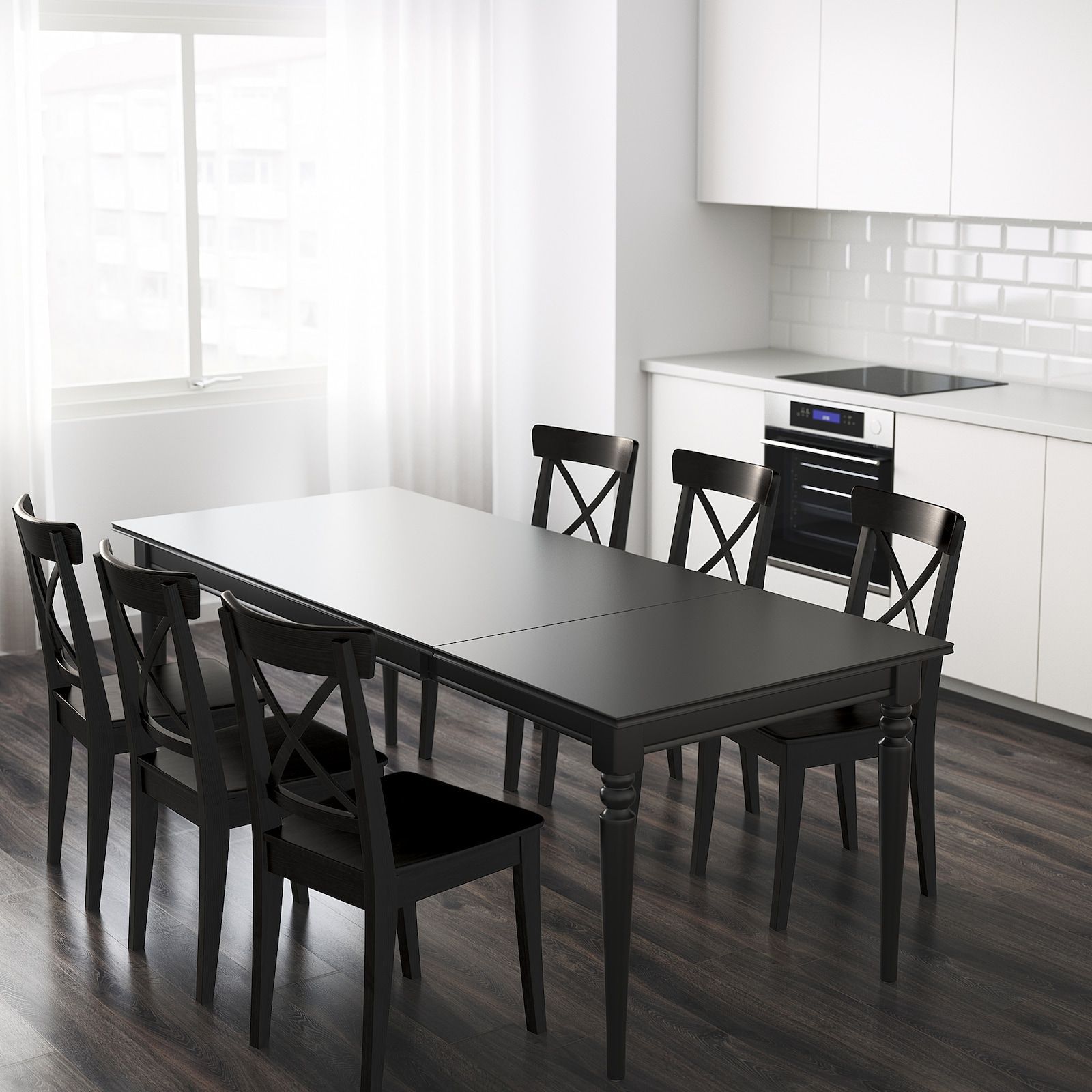 Table Of 61 in Style Meets Functionality Exploring the Design of the XENNA LUX Black Extendable Table