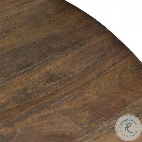 Toulon Weathered Mango 72" Round Dining Table From World Interiors ... intended for