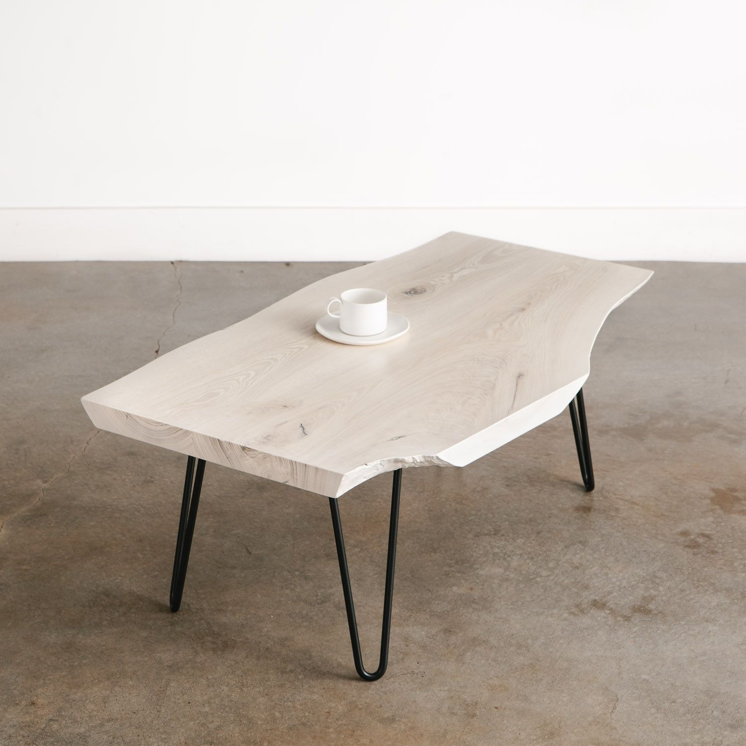 Whitewashed Ash Coffee Table No. 235 | Elko Hardwoods | Modern Live ... in