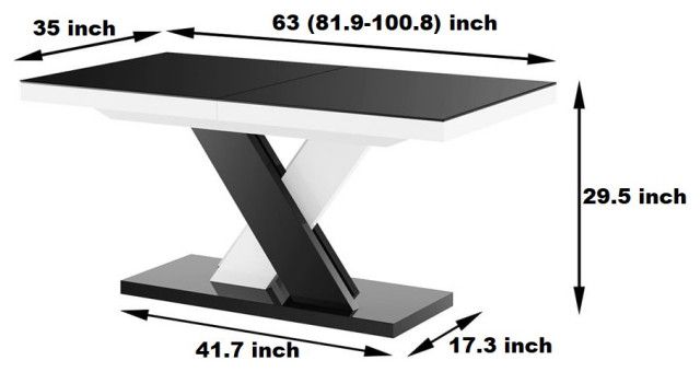 Style Meets Functionality Exploring the Design of the XENNA LUX Black Extendable Table