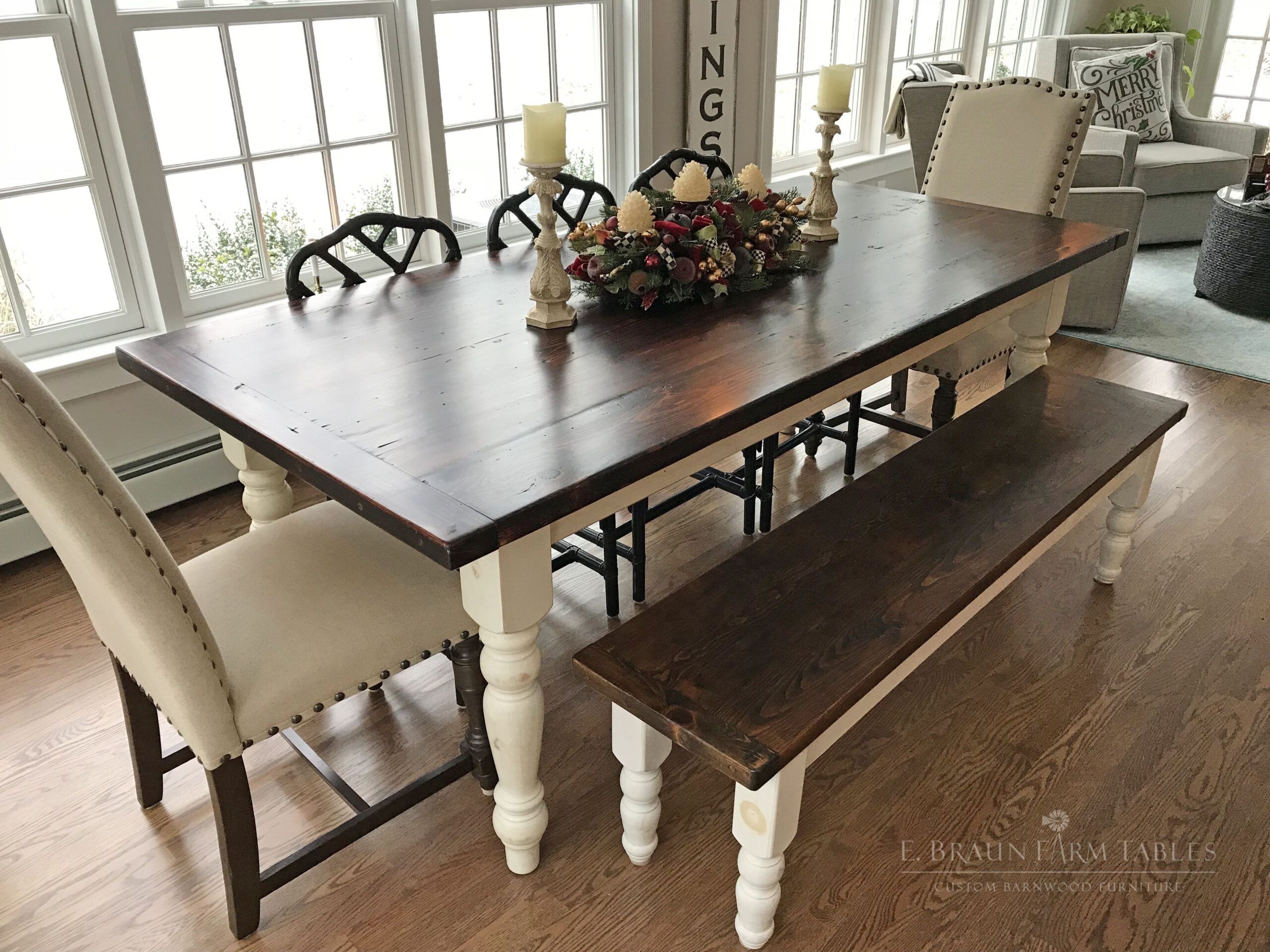10 Beautiful Farmhouse Dining Table Designs throughout The Enduring Charm of Natural Farmhouse Dining Tables