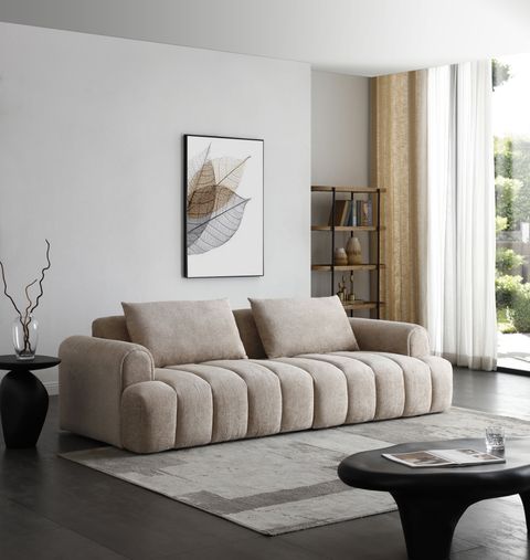 Designing with the Arc Velvet Modular Sofa A Camel Hue Story