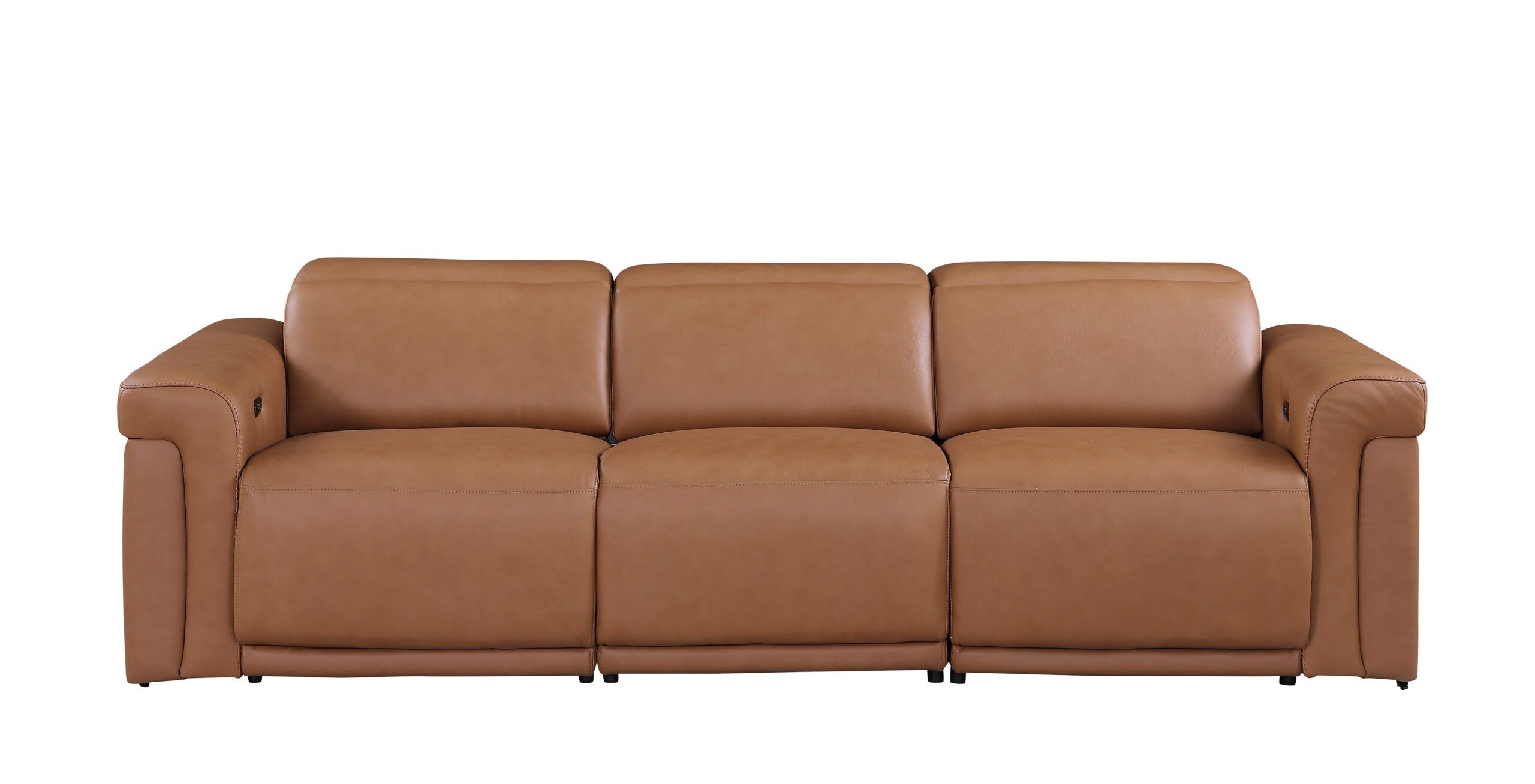 1126 Divanitalia Cognac Top Grain Italian Leather Power Reclining Sofa With Dual Recliners And ... regarding Unveiling the Luxury of the Antonio Italian Leather Power Reclining Sofa with Headrests