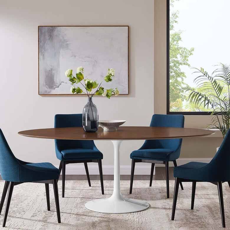 12 Oval Dining Tables That Will Elevate Your Dining Room | 10 Stunning ... pertaining to Oval Dining Table For Small Dining Room