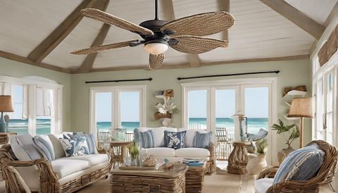 15 Best Coastal Ceiling Fans To Elevate Your Beach House Decor - Top ... in How to Select a Ceiling Fan That Survives Coastal Salt Air