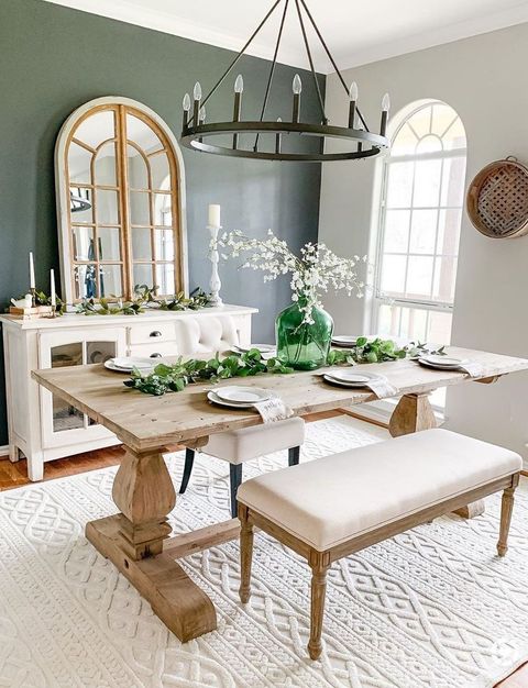 15 Modern Farmhouse Dining Room Decor Ideas throughout Dining Table Decor Ideas For Modern Homes
