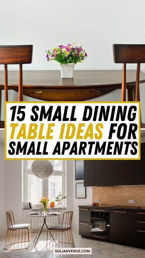 15 Stylish Small Dining Table Ideas For Compact Living Spaces | Small ... pertaining to Space-Saving Dining Tables That Work Perfectly in Small Apartment Corners