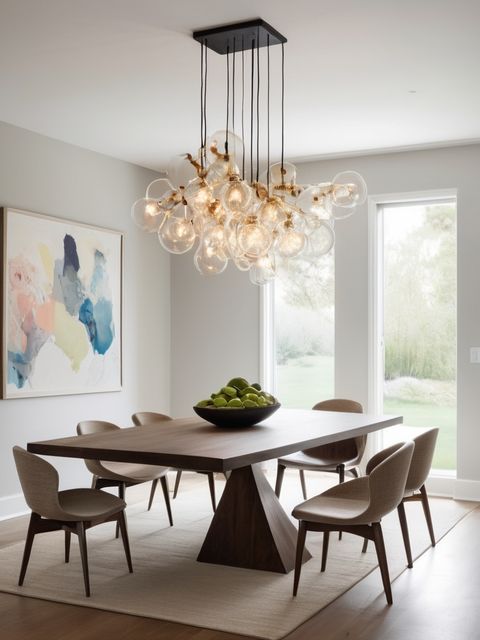16 Brilliant Over Dining Table Lighting Ideas To Transform Your Space pertaining to Modern Dining Table With Lighting Base
