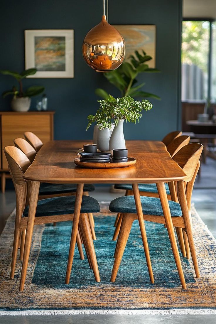 23 Stunning Mid-Century Modern Dining Tables You'll Adore 17 ... for Choosing the right wood species for your mid century modern dining table