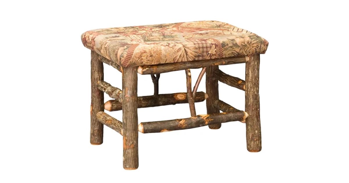 24 Inch Bench Seat | Hickory Bench With Fabric Seat with regard to Discovering Comfort The Niles Bench With Fabric Seat Explained