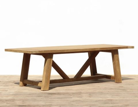 3.2M Reclaimed Teak Bali Outdoor Dining Table - Sustainable Furniture throughout Preserving Heritage: The Declining Art of Traditional Teak Table Making in Bali