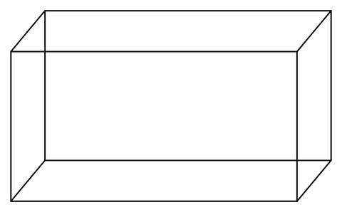 3D Rectangle - Clip Art Library in Rectangular Leg - Table