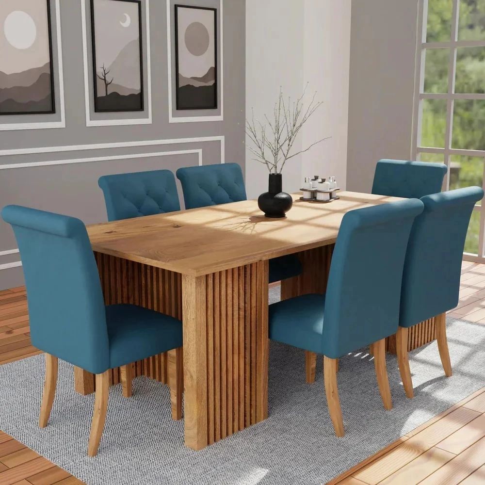 4 Seater Rectangle Wooden Dining Table At ₹ 28000/Set | Wooden Dining ... with regard to Rectangular Wooden Dining Table Set
