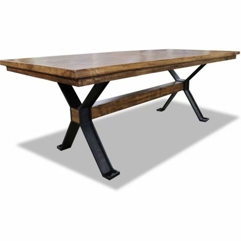 4 Seater Solid Wood Dinning Table With Ms Iron Base At Rs 9800/Piece In ... within Creating lasting memories around a wooden dining table with iron base
