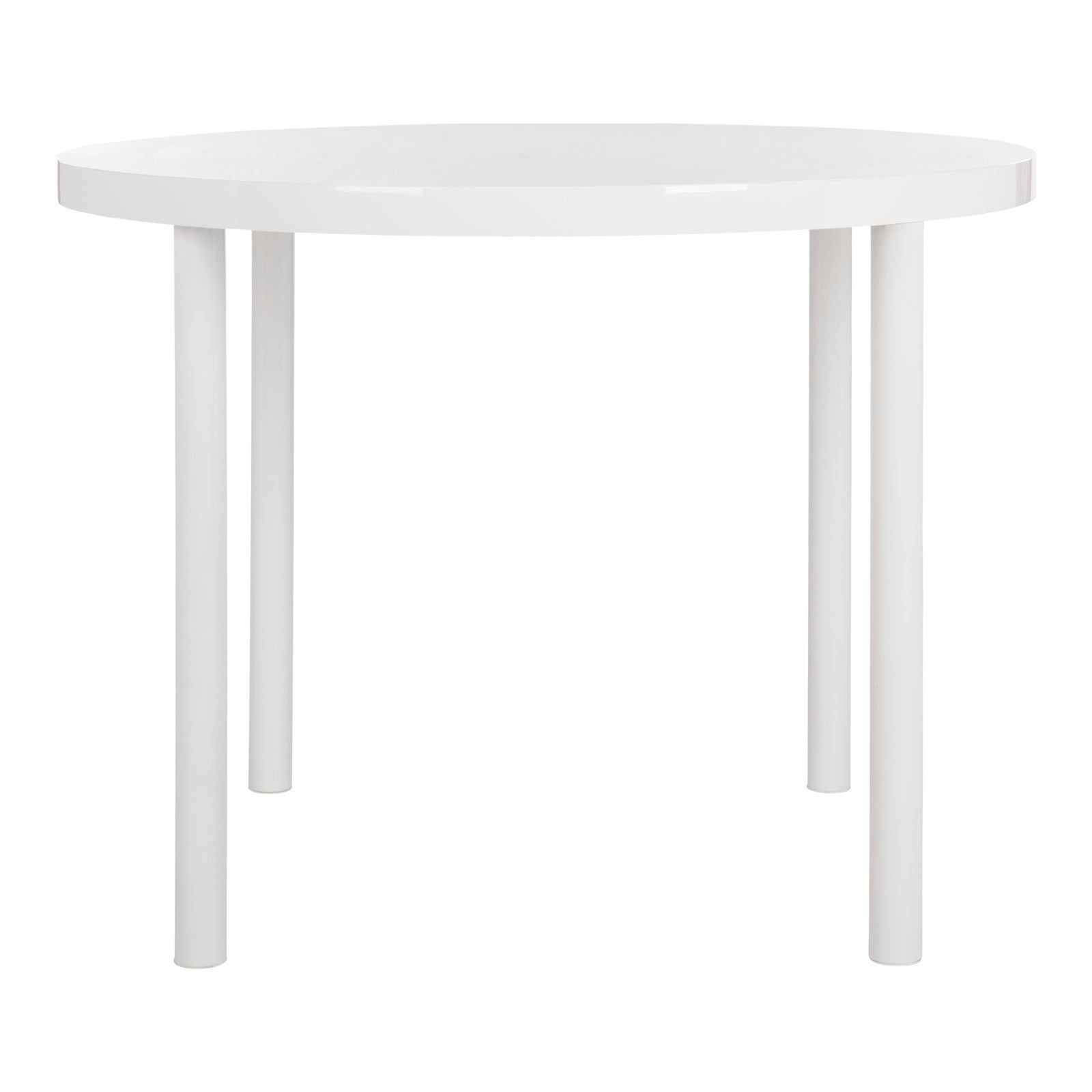 40'' Round Dining Table In White | Chairish with 40&quot; Round Dining Table, White Finish