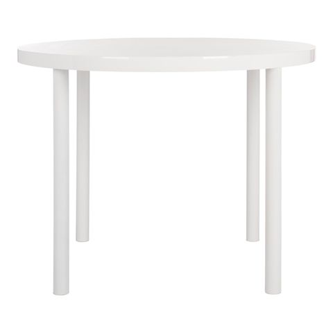 40'' Round Dining Table In White | Chairish with 40" Round Dining Table, White Finish