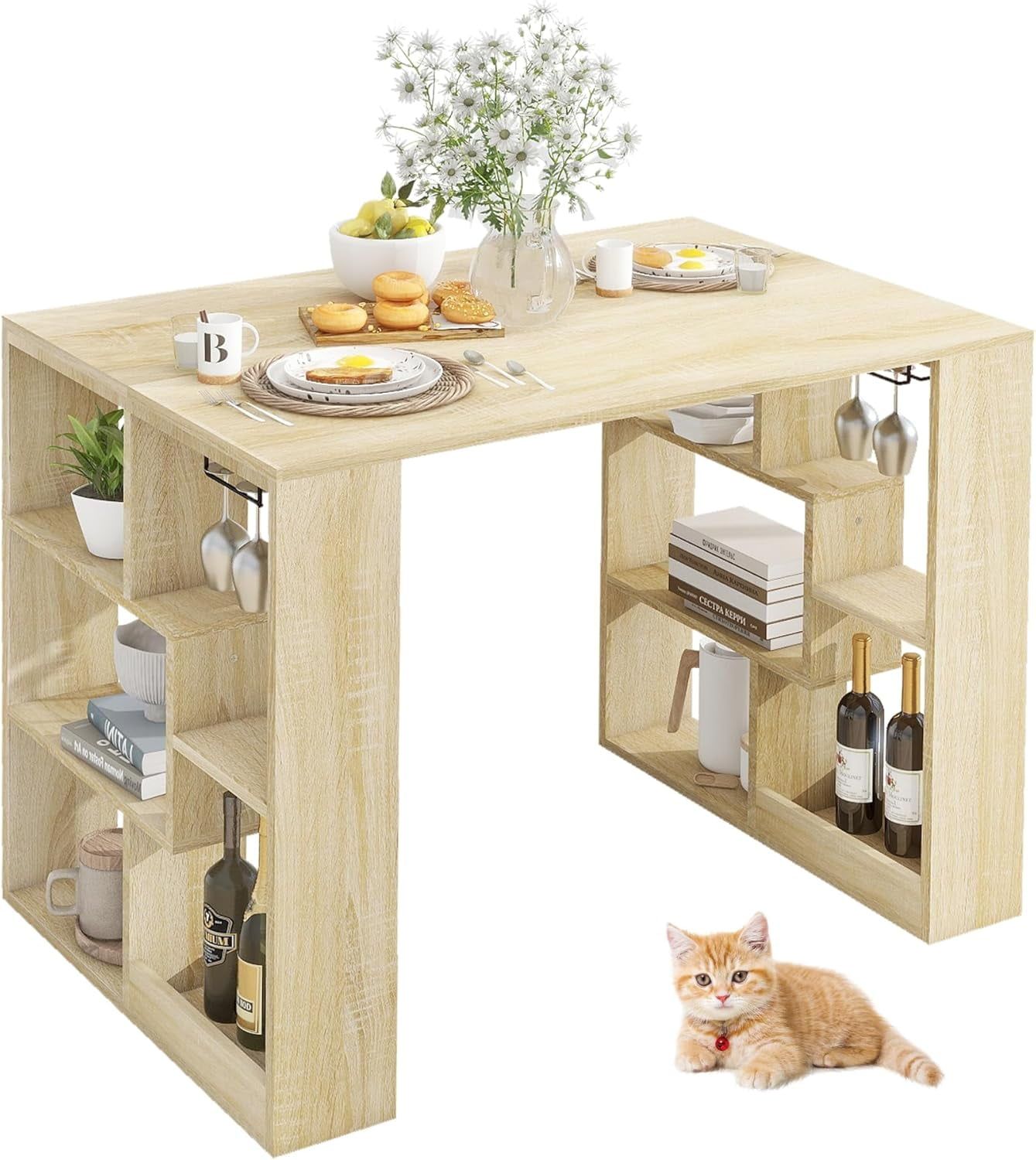 41” Small Rectangle Dining Table For 2 3 4, Wooden Dining Table ... intended for The smart choice: Why compact rectangular dining tables suit modern urban lifestyles