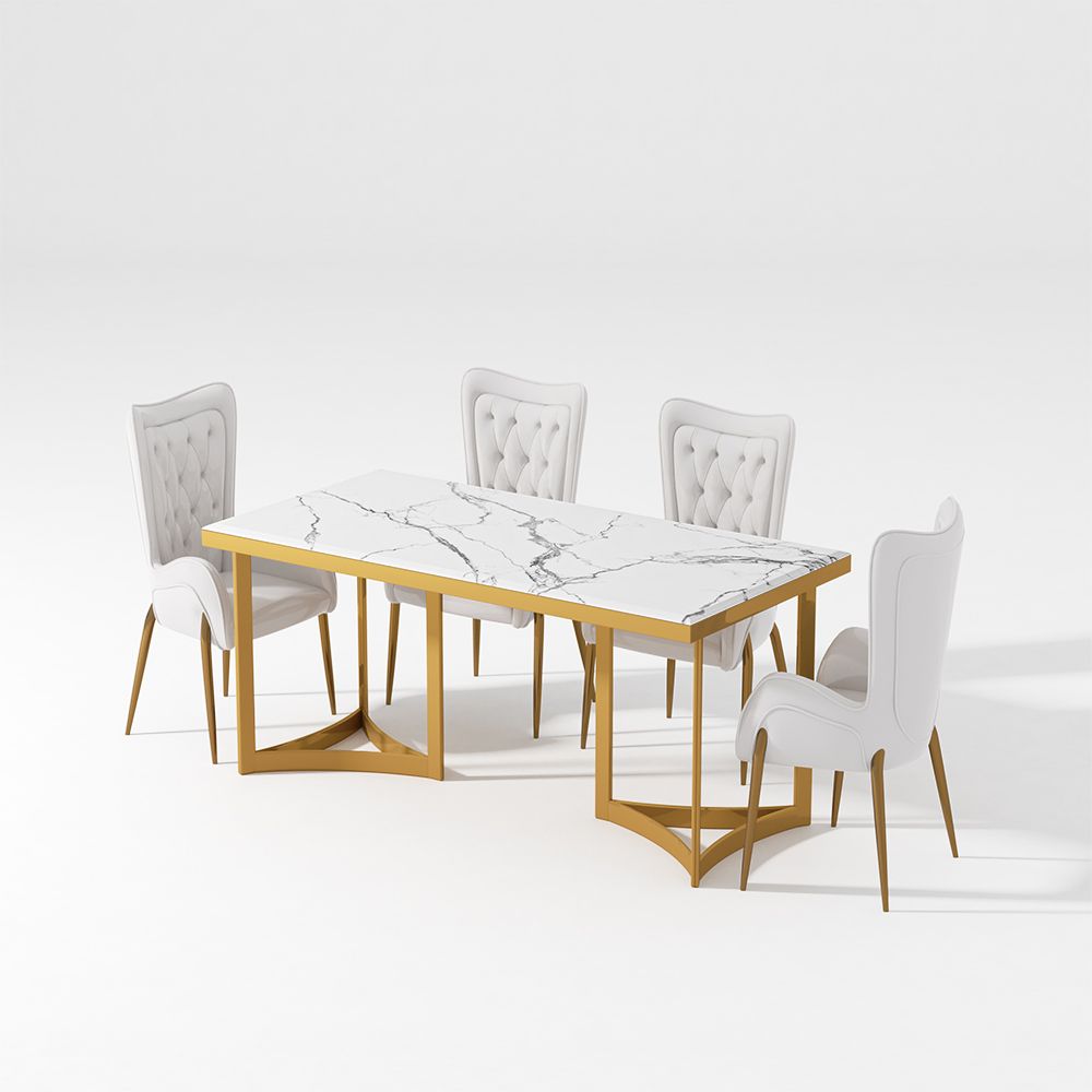 5 Pieces Modern Dining Table Set For Room Refresh | Free Shipping within Cheap Modern Dining Table Free Delivery