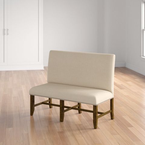 50 Best Dining Benches With Backs - Foter with Exploring the Versatility of a 72-Inch Tan Vegan Leather Bench in Your Home