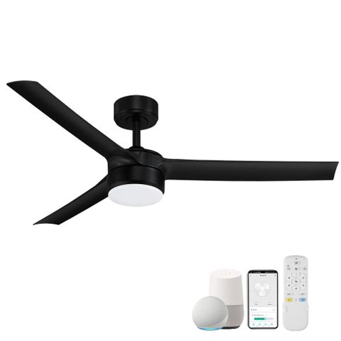52 Inch Smart Outdoor Ceiling Fans With Led Lights And Remote,Quiet Dc ... inside How to Choose the Right Outdoor Ceiling Fan with Dimmable LED Lighting