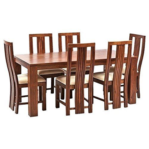 6 Seater 72 X 36 Inch Wooden Dining Table Set At ₹ 35000/Set In Kanpur ... throughout Whitley 72 In X 36 In Rectangle Dining Table