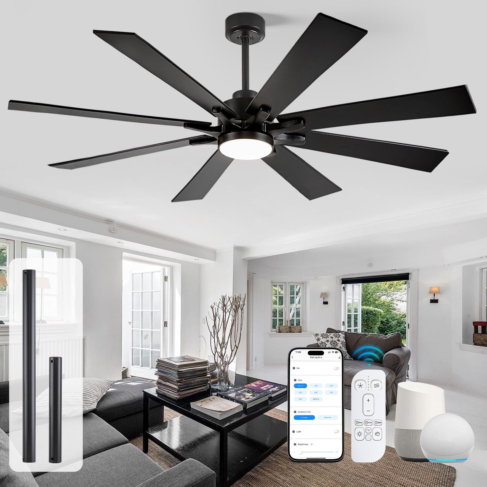 Key features to look for in smart outdoor ceiling fan technology