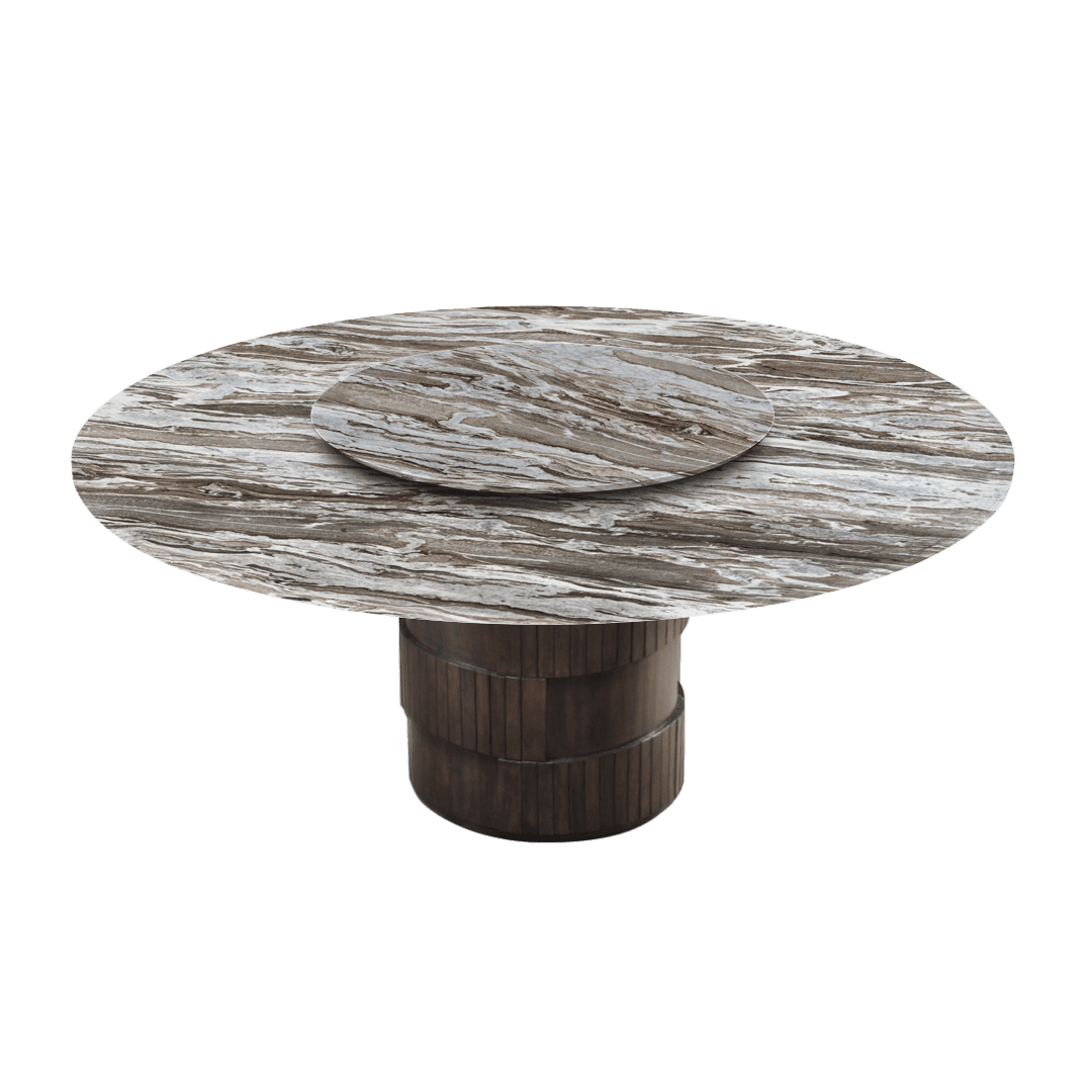 6Ft Round Toronto Brown Natural Marble Dining Table - Crownlivin with Bringing Warmth to Your Home The Safavieh Assana Dining Table Review