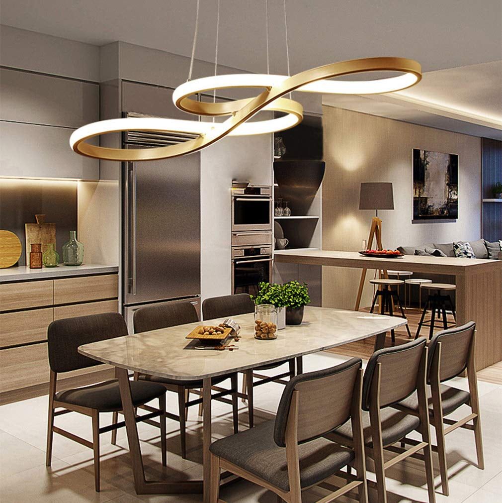 7 Stunning Light Fixtures To Elevate Your Dining Room Ambiance with Modern Dining Table With Lighting Base