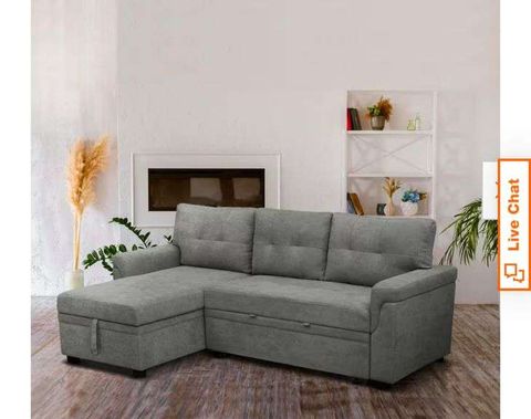 78 In. W Stylish Reversible Velvet Sleeper Sectional Sofa Storage ... pertaining to Exploring the Aesthetic and Practical Benefits of the Devonshire Sleeper Sectional Camel