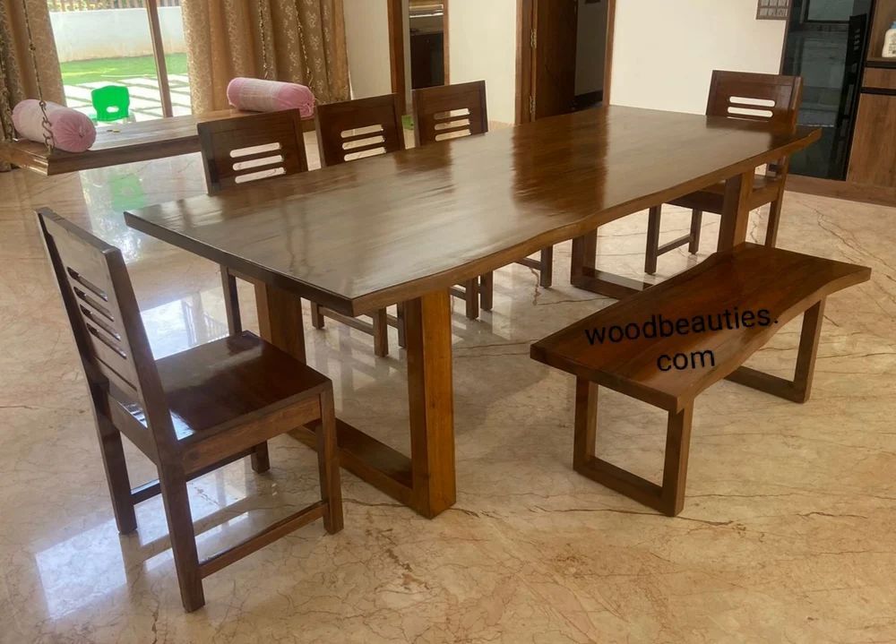 8 Seater Solid Wooden Top Soild Teak Wood Dining Table Set At Rs 96000 ... in Understanding the timeless appeal of teak wood dining table and bench sets