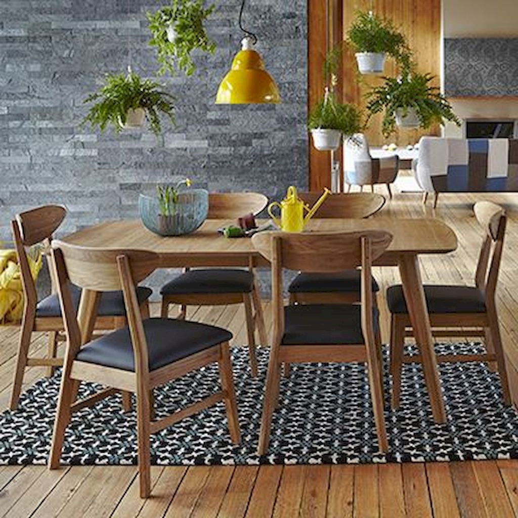 90+ Dreamiest Scandinavian Dining Room Design Ideas | Oak Dining Room ... in Scandinavian Oak Dining Table Design