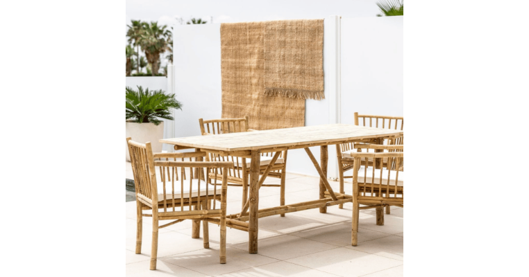 A Guide To Bamboo Dining Tables: Unparalleled Elegance And ... throughout Eco Friendly Bamboo Dining Table Minimalist
