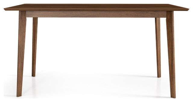 Abbott Mid-Century Modern Solid Wood Walnut Dining Table, W 35.5&quot; X L 59.1&quot; X H 29.7 ... for Abbott Mid-Century Modern Solid Wood Walnut Dining Table, W 35.5&quot; X L 59.1&quot; X H 29.7&quot;