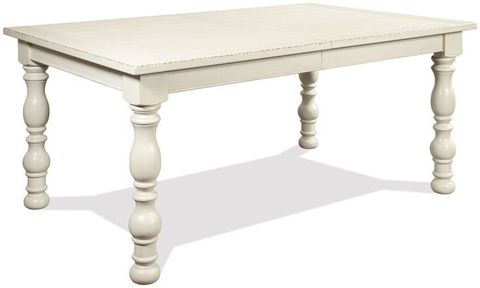 Aberdeen Weathered Worn White Extendable Rectangular Dining Table In ... with Riverside Aberdeen Wood Dining Table In Weathered Worn White