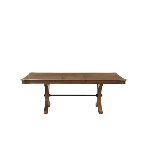 Acme Furniture Harald Gray Oak Dining Table 71765 - The Home Depot intended for Acme Harald Dining Table, Gray Oak
