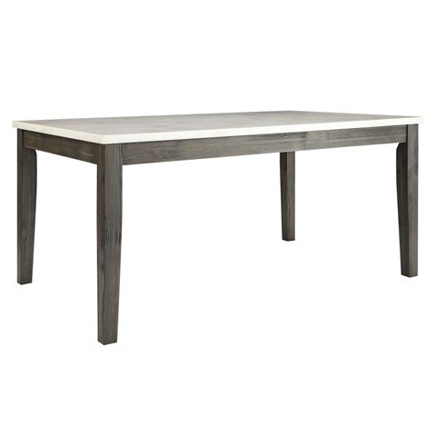 Acme Merel Rectangular Dining Table In Marble And Gray Oak - Walmart.com pertaining to Understanding the Craftsmanship of the ACME Harald Dining Table Gray Oak