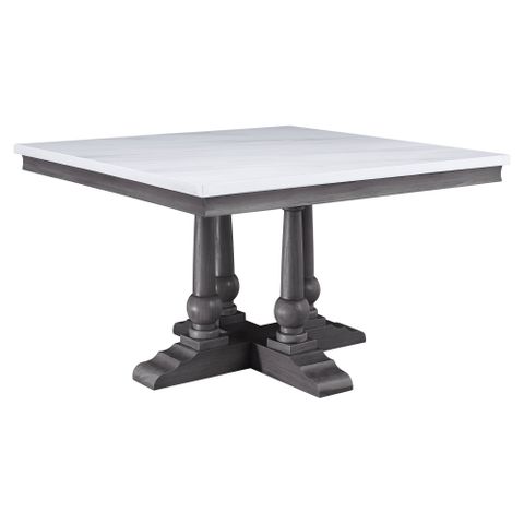 Acme Yabeina Square Dining Table In Gray Oak - Walmart.com within Acme Harald Dining Table, Gray Oak