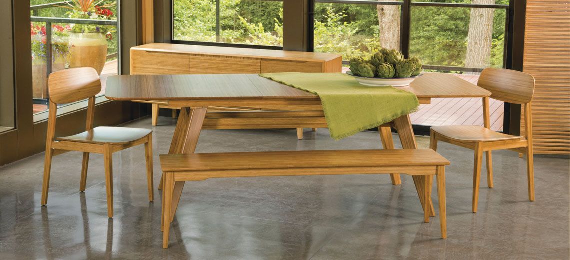 Add A Soothing Elegance To Your Dining Room Using Dining Table Made Of ... in Eco Friendly Bamboo Dining Table