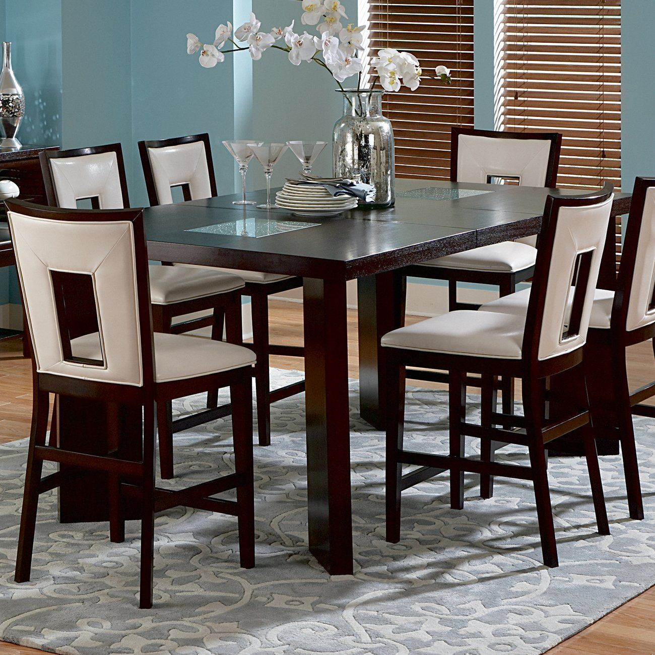 Affordable Contemporary Dining Set From Steve Silver | Counter Height ... regarding Maximizing functionality and style in compact living spaces with affordable dining tables